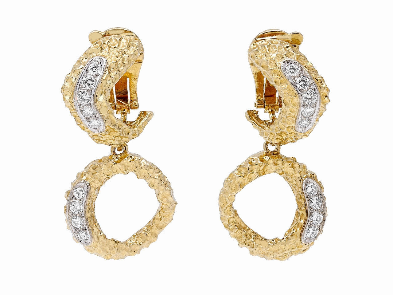 Vourakis Diamond and 18K Gold Earrings