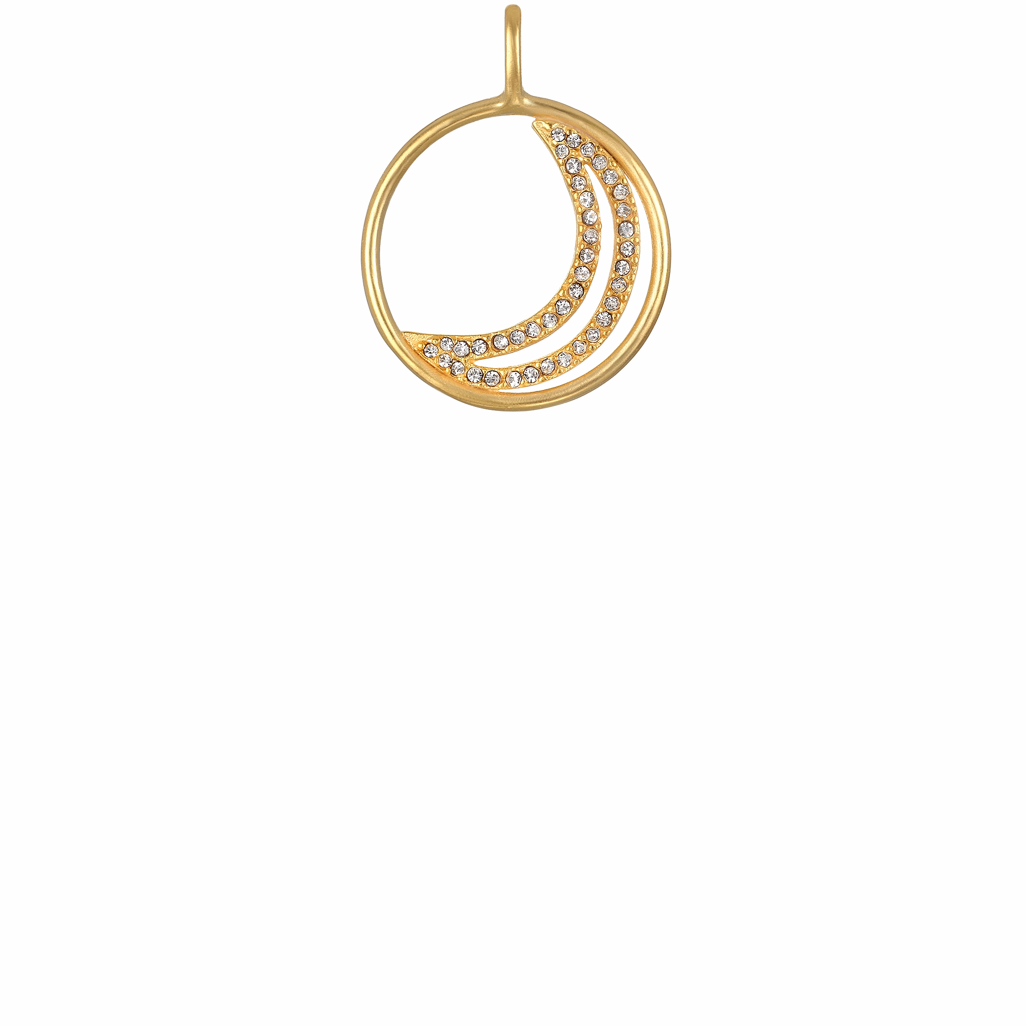 Waxing Crescent Moon Charm